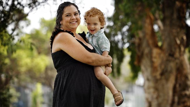 Fiona Anderson pictured with her two-year-old son Marley who was conceived via IVF. Picture: Sam Ruttyn