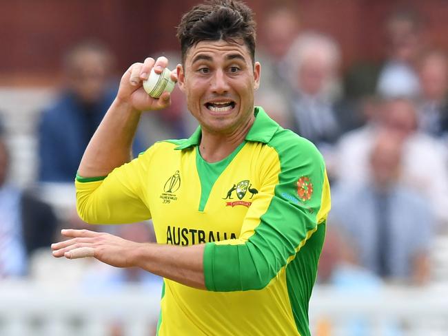 Australia's Marcus Stoinis has suffered two side strains within a month. Picture: Saeed Khan/AFP