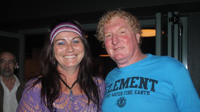 Marz and Blue Taylor attend Ash Kennedy's 65th birthday at the Airlie Beach Hotel on Friday night. Photo: Keagan Ryan / Whitsunday Times (03/08/2014)