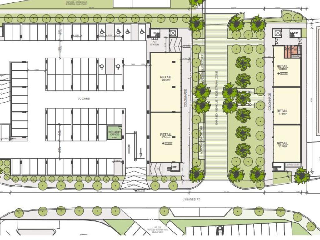 Site plans for a three-storey carpark approved for Port Drive at the Port of Airlie. Picture: Meridian/Whitsunday Regional Council