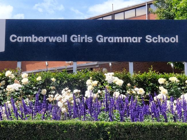 MELBOURNE, AUSTRALIA - NewsWire Photos NOVEMBER 29, 2022: Exterior photo of Camberwell Girls school.Picture: NCA NewsWire / Luis Enrique Ascui