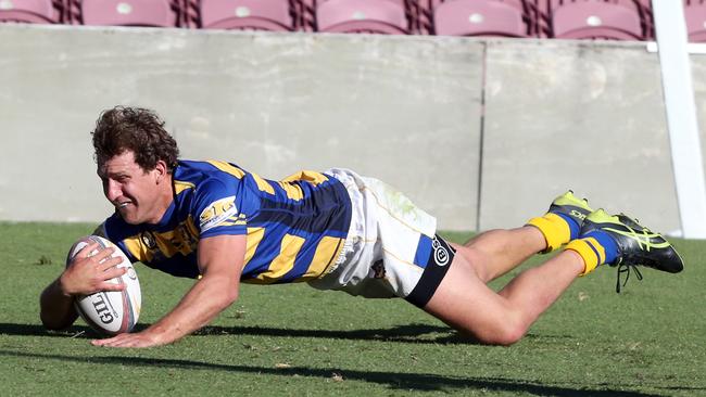 Shane Kennedy scoring. 1st November 2020 Brisbane Picture by Richard Gosling