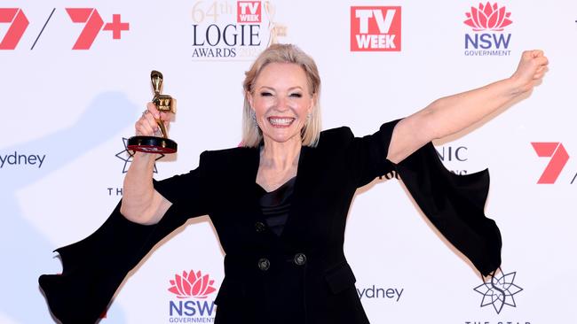 Rebecca Gibney was the 2024 Hall of Fame inductee. Picture: Hanna Lassen/Getty Images.