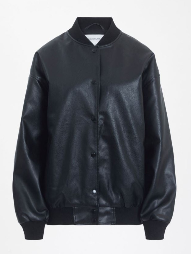 Glassons Faux Leather Bomber Jacket. Picture: Glassons.