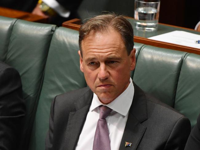 Minister for Health Greg Hunt during Question Time in the House of Representatives at Parliament House in Canberra, Wednesday, December 5, 2018. (AAP Image/Mick Tsikas) NO ARCHIVING