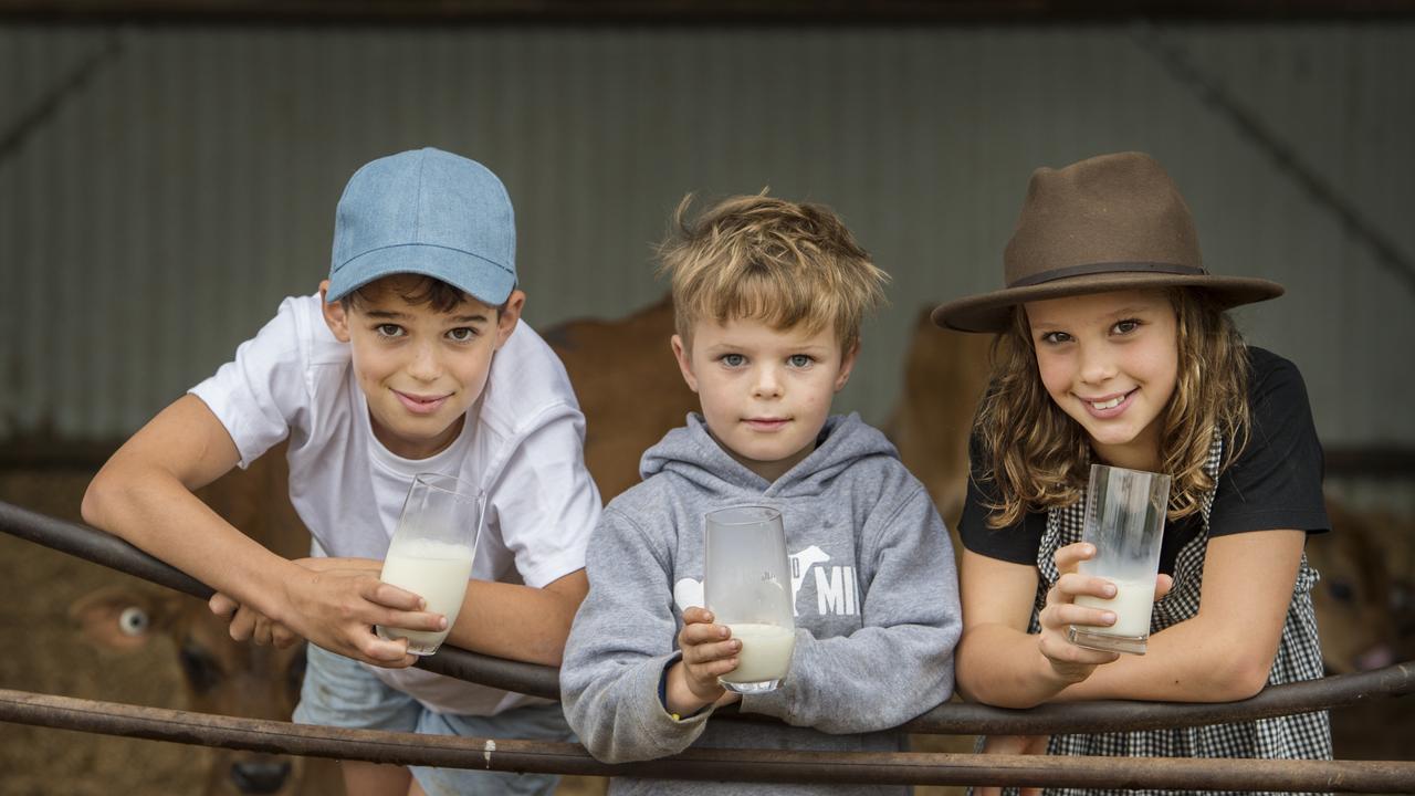 Billy, Max and Evie. Picture: Zoe Phillips