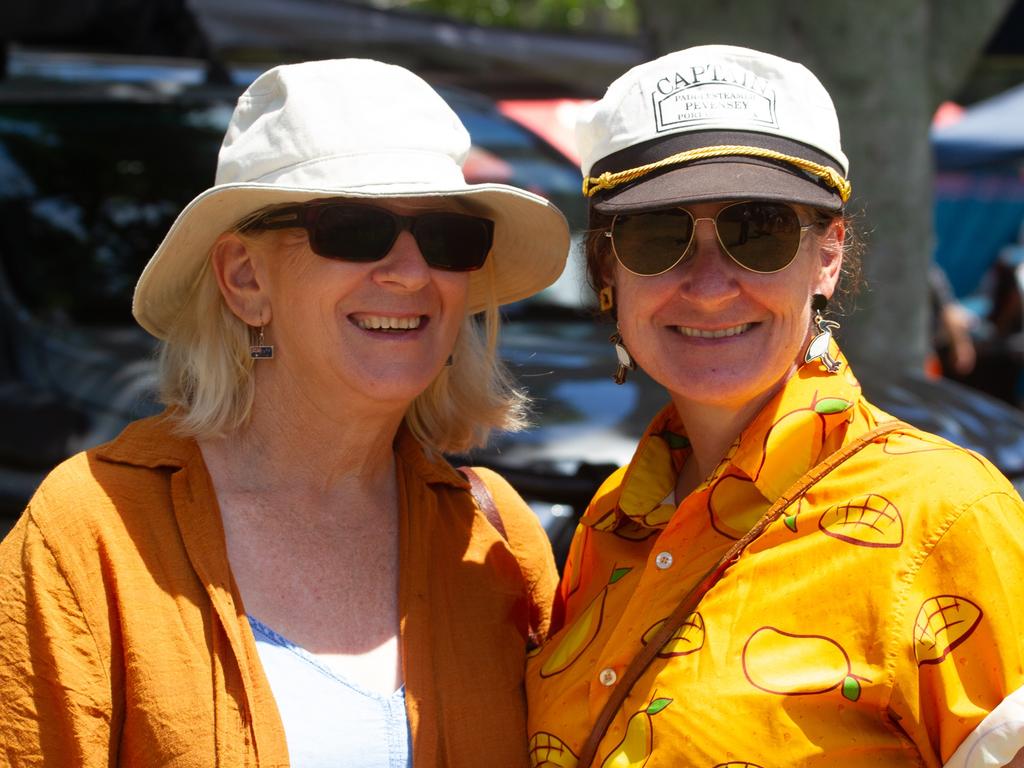 Mary Gallagher and Katrina Lamble enjoying each others company.