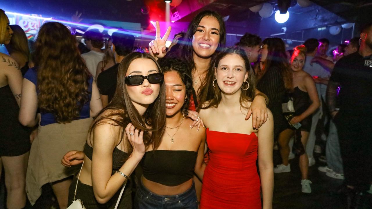 Ashlee Challis, Lizette Oâ&#128;&#153;Malley, Alexa Cierelos and Tabitha McDermott at Cocktails Nightclub. PIcture: Supplied