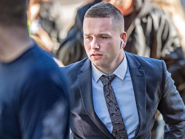 Lleyton Van Spronssen arriving at Gosford District Court. Picture: News Local / Troy Snook