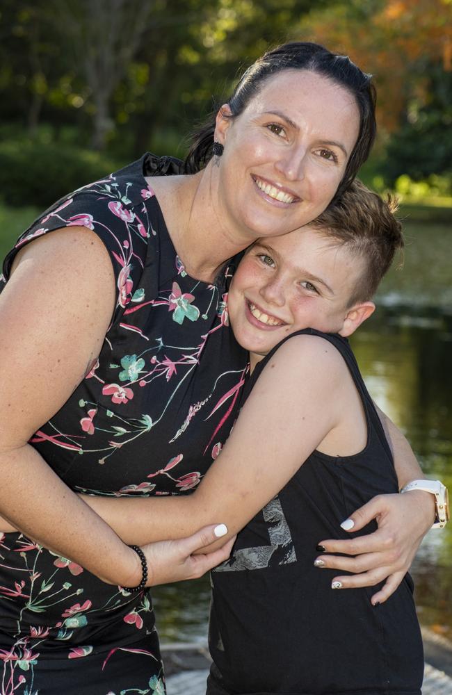 Mellissa Austin and her son Asher Dolmin. Picture: Michaela Harlow