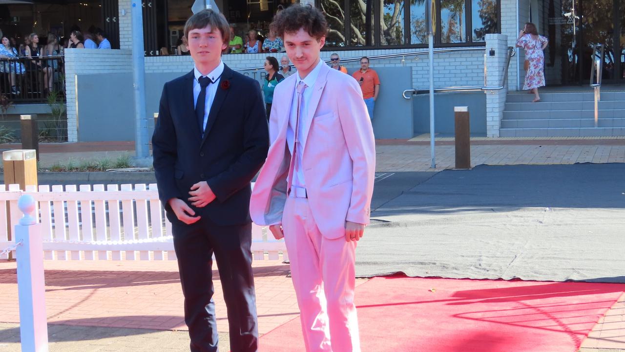 Urangan State High School students celebrating their formal.