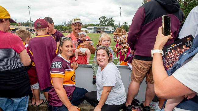 Brisbane Broncos training and fan day at Red Hill ahead of the Grand Final this weekend against Penrith.