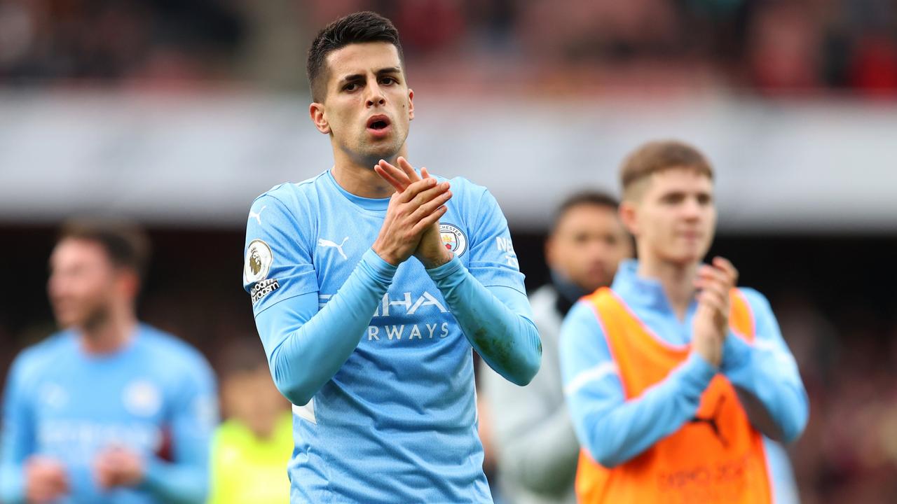 Joao Cancelo has taken his game to a whole new level for City this season. (Photo by Catherine Ivill/Getty Images)