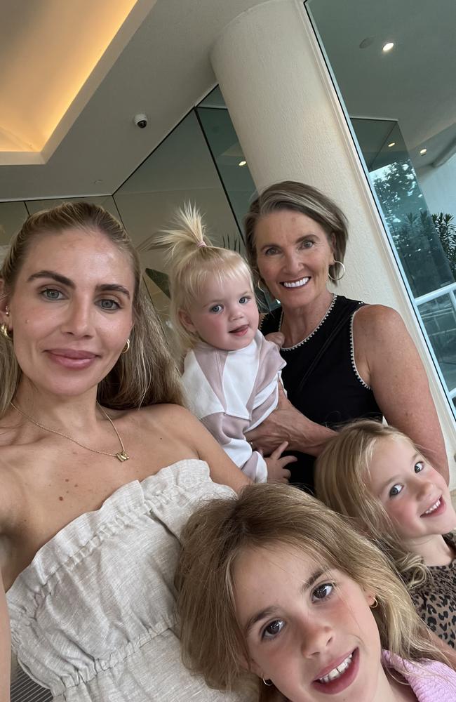 Mikayla Crisp with her daughters and her mum Tracy Picture: Supplied