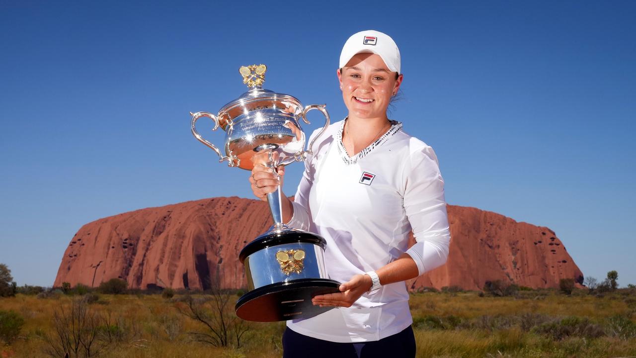 Ash Barty hopes her own story will inspire generations to come. Picture: Scott Barbour/TA
