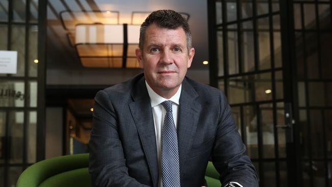 A return to politics for Mike Baird is unlikely at the moment. Picture: Britta Campion/The Australian