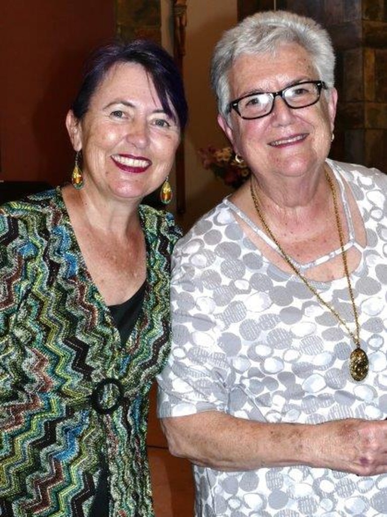 Waves of Harmony Choir leader Linda Gefken with music director Larraine O'Brien.