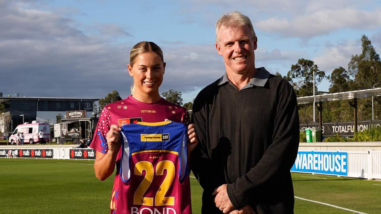 Sophie Peters alongside Steve Moody. Picture: Lionsaflw