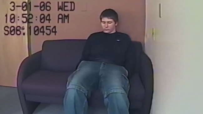 Brendan Dassey during his police interrogation. Picture: Netflix