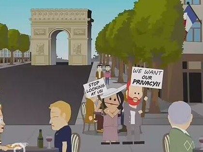 The couple travel to France but decide they don’t want to live there either. Picture: Comedy Central