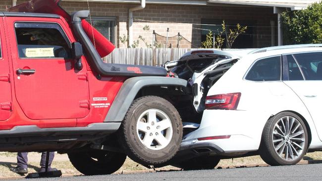 Emergency services arrived at the scene of a two vehicle crash on busy Walker street this morning.