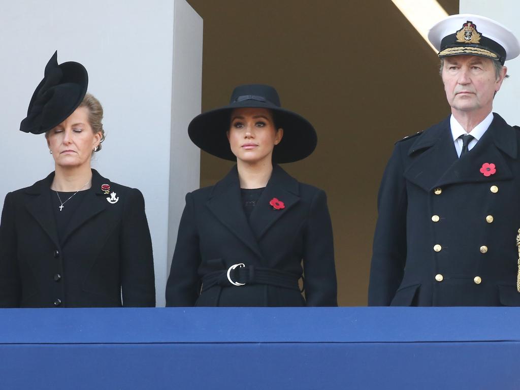 Meghan was stuck with Sophie, Countess of Wessex and Vice Admiral Sir Tim Laurence (Princess Anne’s husband). Picture: Trevor Adams/Matrixpictures.co.uk