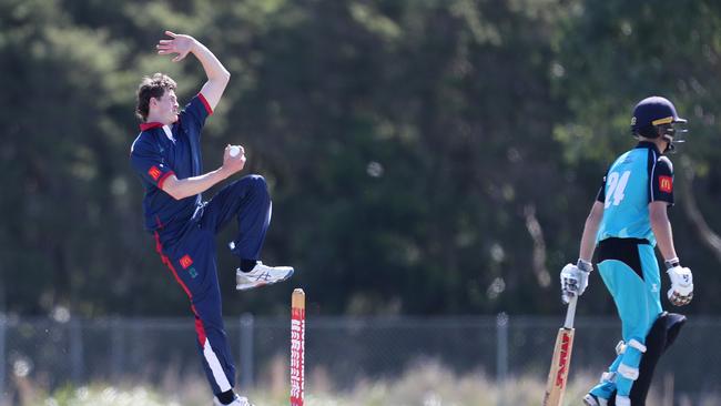 Blayde Burke ripped through Central North’s middle order. Picture: Sue Graham