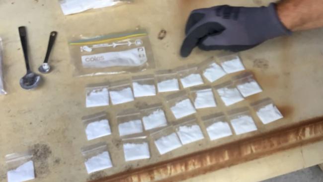 Cocaine allegedly found during several raids on the Sunshine Coast, Wide Bay and South East Queensland areas. Picture: QPS