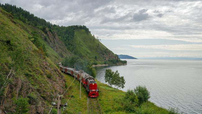 The Circum-Baikal railway in Siberia.