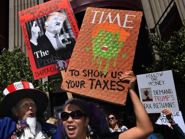 Americans are still demanding Donald Trump release his own tax returns.  Picture:  AFP