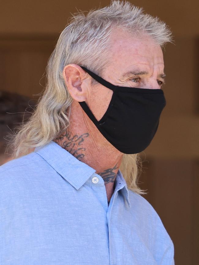 Derek Hunter seen outside the Adelaide Magistrates Court at an earlier appearance. Picture: NCA NewsWire/David Mariuz