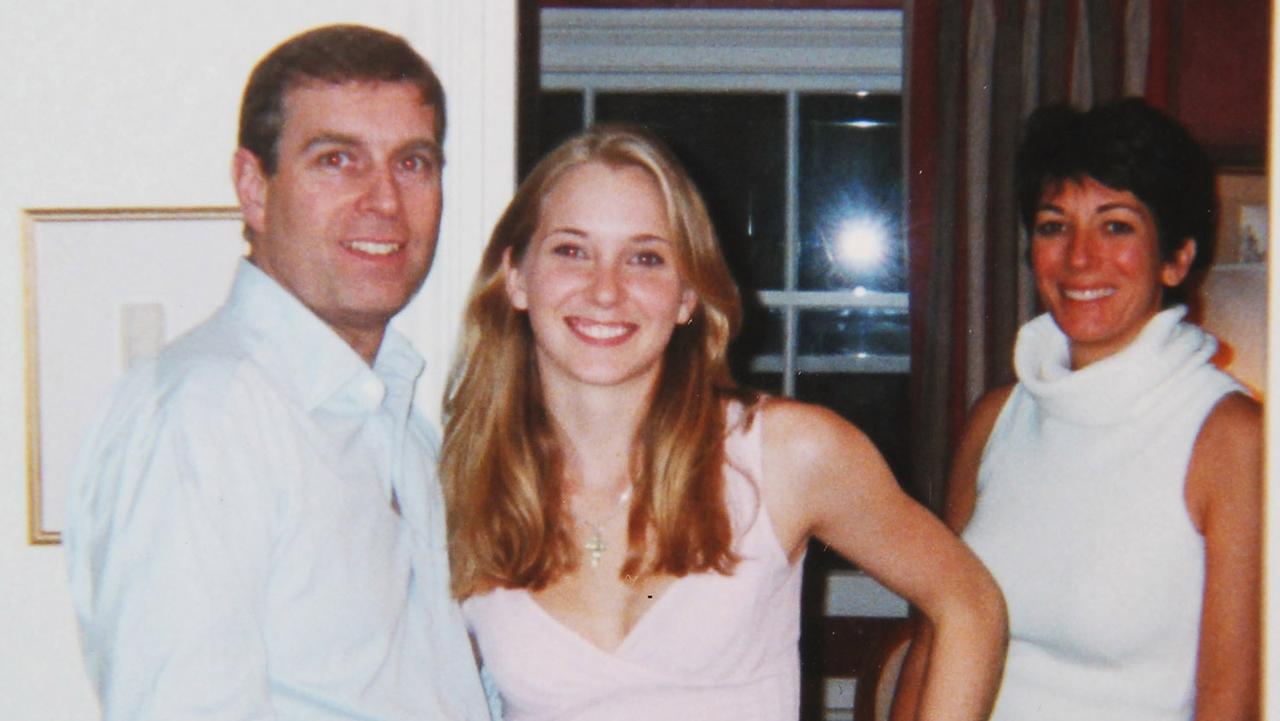 Prince Andrew, Virginia Giuffre, and Ghislaine Maxwell posing for a photo. Picture: Florida Southern District Court/Supplied