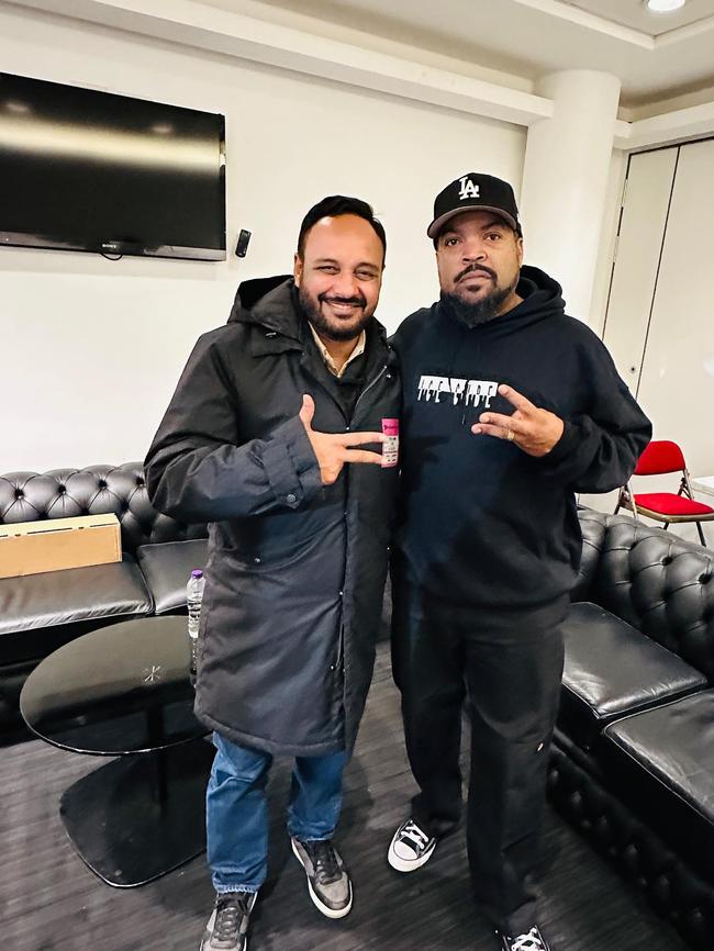 Rupinder Brar with Ice Cube.