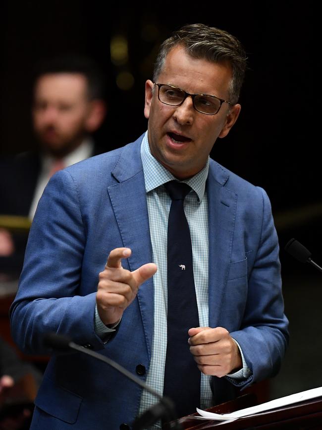 NSW Transport Minister Andrew Constance admitted it wasn’t a good look but reiterated “at least we’re seeing progress”. Picture: AAP Image/Joel Carrett