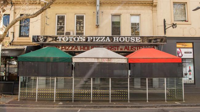 Toto's Pizza, on Lygon Street, was the first pizzeria in Australia when it opened in 1961. Picture: Jason Edwards