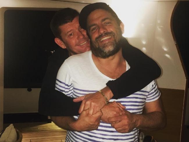 James Packer with film maker Brett Ratner, his partner in RatPac. Picture: Supplied