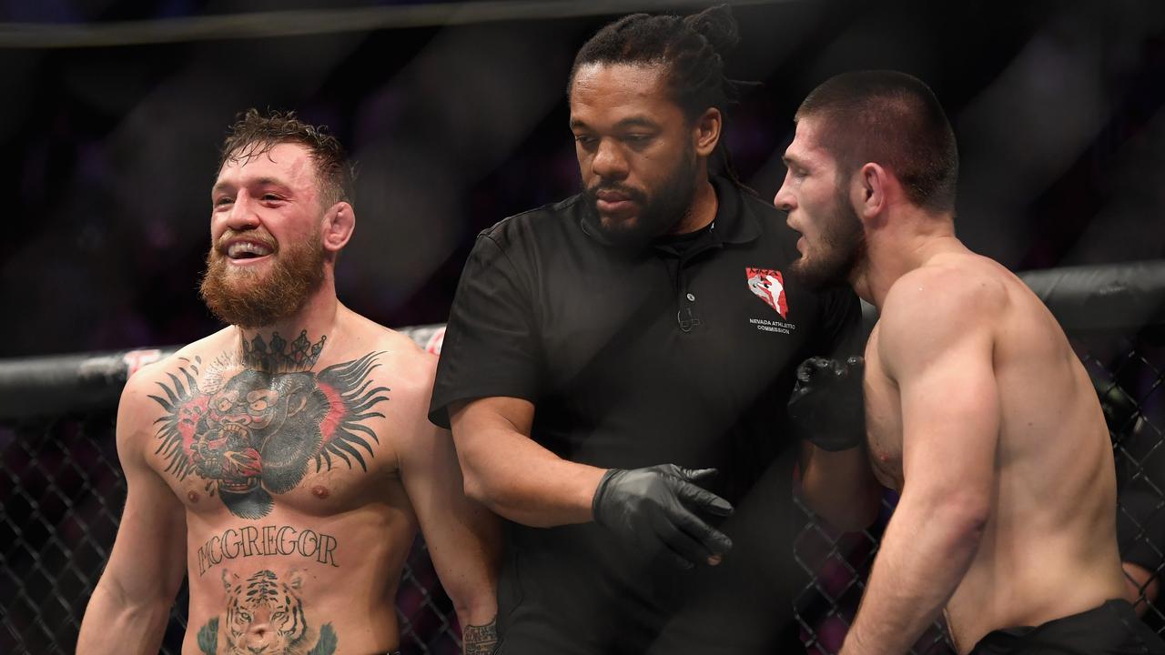Khabib Nurmagomedov has fired back at Conor McGregor. (Photo by Harry How/Getty Images)