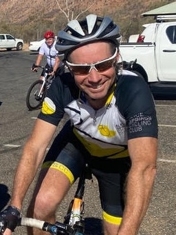 Steve Yates had been competing in a cycling event west of Alice Springs when he was fatally struck by a drug driver. Picture: Supplied