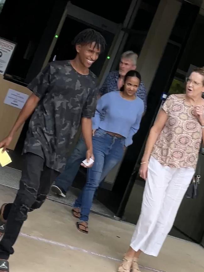 Nahom Tesfalem Yacob, 19, leaving court.