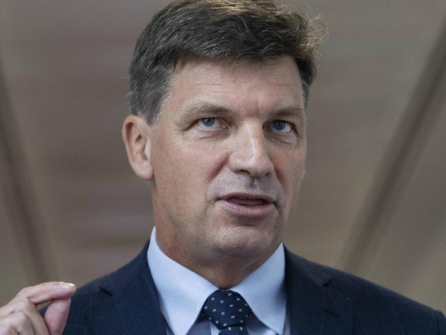 CANBERRA, AUSTRALIA-NCA NewsWire Photos 30 NOVEMBER 2020: Angus Taylor, Minister for Energy and Emissions Reduction doing the rounds at the TV networks at Parliament House in Canberra.Picture: NCA NewsWire / Gary Ramage