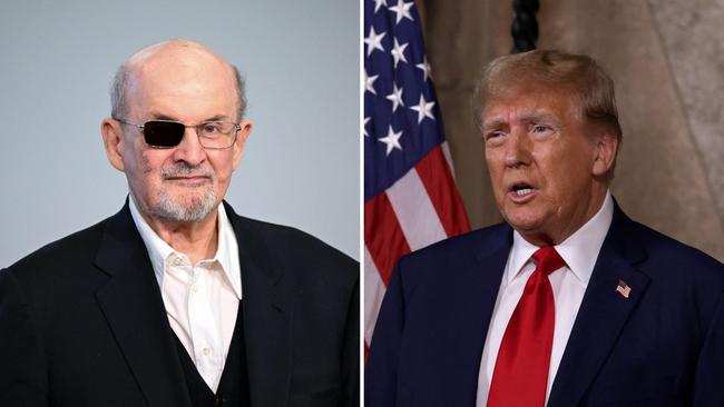 Sir Salman Rushdie has said the return of Donald Trump to the White House could drive him back to Britain.