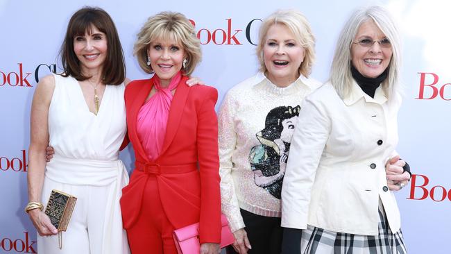 Mary Steenburgen, Jane Fonda, Candice Bergen and Diane Keaton star in Book Club now on Amazon. Picture: Getty