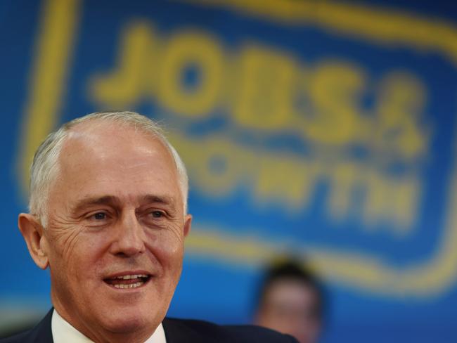 You’re watching Jobs And Growth, and now, here’s your host, MALCOLM TURNBULL! Picture: AAP Image/Lukas Coch