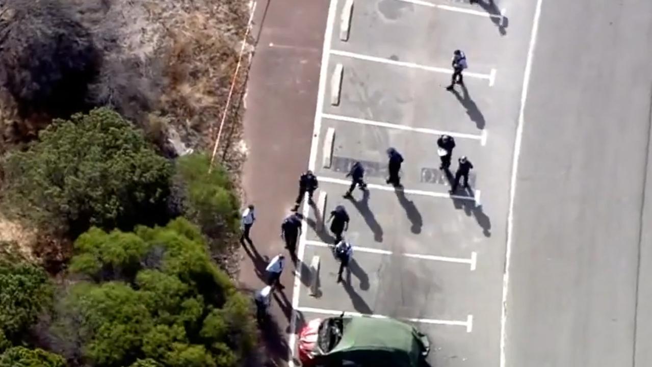 One witness reported hearing gunshots as he returned from the beach. Picture: 9 News