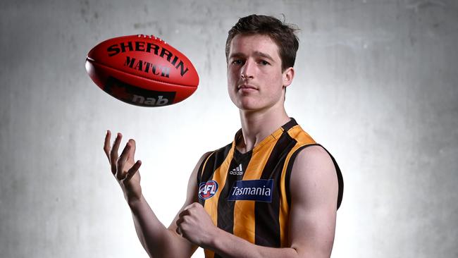 Josh Ward was over the moon to become a Hawk. Picture: Quinn Rooney/Getty Images