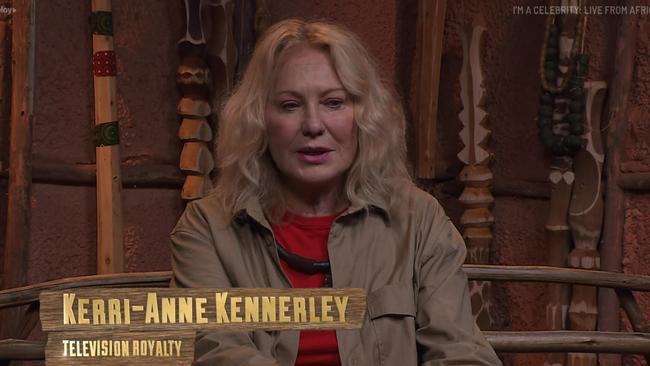 Kerri-Anne quit the jungle after just three days. Picture: Channel 10