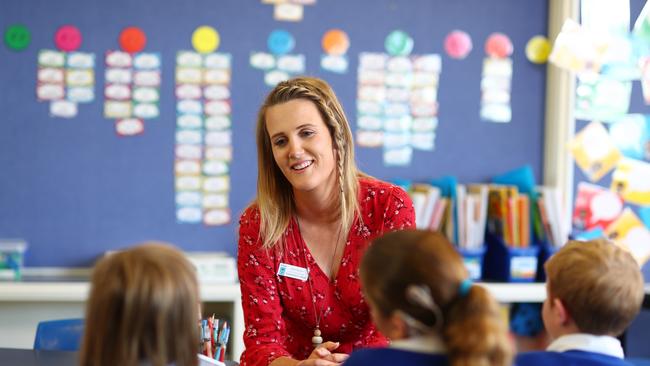 Jessi Rankin loves teaching Year 1 at Emmanuel College on the Gold Coast. Photo: Supplied.