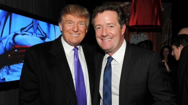 The former US president became enraged by a series of critical comments Piers Morgan had made. Picture: Getty Images