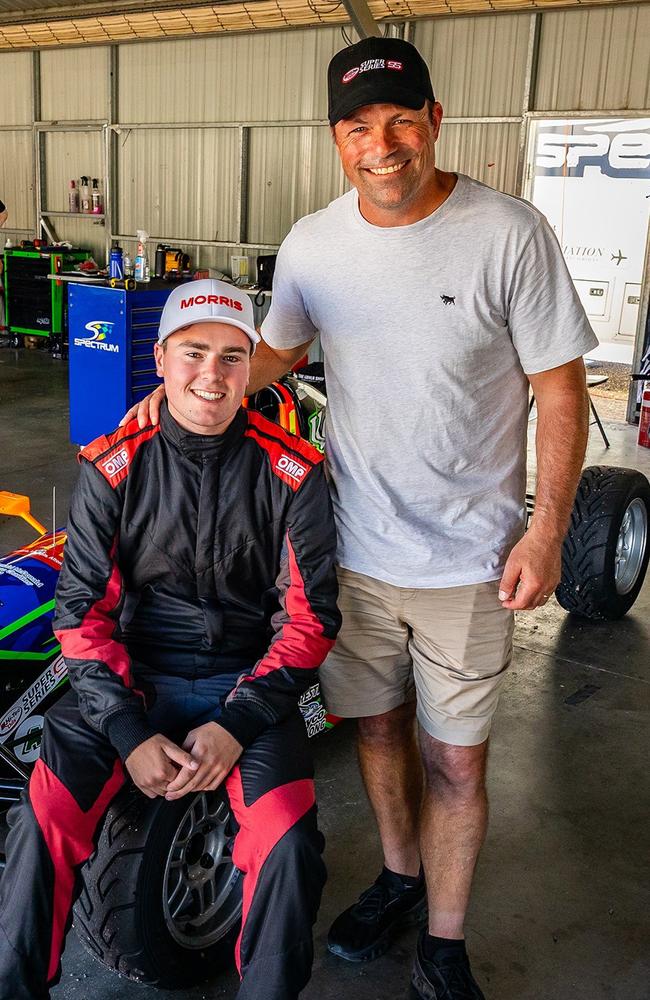 Jack Johnson is looking to make a name for himself in motorsport with the support of dad Brad Johnson. Picture: Matthew Christie/NetworkR