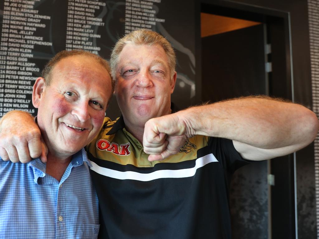 Phil ‘Buzz’ Rothfield with then Penrith head of football Phil ‘Gus’ Gould. Picture: Brett Costello